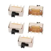 5Pcs SS-12D07 2 Position 3P SPDT Mini Slide Switch Latching Switch