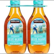 Kirkland Sweeteners Blue Agave Nectar 72 oz in two 36 oz bottles
