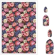 Briartw 10 Sheets Polymer Clay Transfer Paper - Per Sheet 5.82 x 3.93 inch Water-Soluble Transfer Sheets for DIY Clay Jewelry Making Disposable Stickers -Floral Medley Pattern