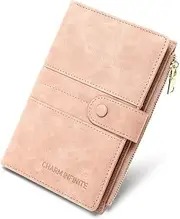 [HSHAPAY] Passport Holder Travel Wallet RFID Blocking Passport Cover Waterproof Travel Wallet Passport Case Women and Men Fashing Wallet(Pink)