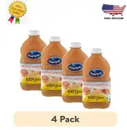 New Ocean Spray 100% Grapefruit Juice, 100% Juice, 60 fl oz Bottle (4 pack)