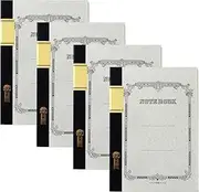 H2003 H50S-4P Swallow Notebook, A5, Ruled, 50 Sheets, Pack of 4