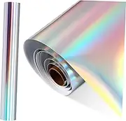 HYTROVE 1 Roll Holographic Vinyl Transfer Film Adhesive Vinyl for Window Decals Party Decorations Car Graphics Indoor Outdoor Use Long Lasting Shimmering Finish
