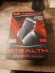 McDavid MD4311-01-32 Stealth Ankle Brace w/Flex-Support Stays for Cleats XL