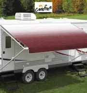 Carefree 13ft Burgundy Shale Fade Roll Out Awning No Arms Caravan RV Motorhome