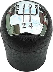 LUMIXE Car Gear Stick Cover 5 Speed Gear Stick Shift Knob for CLIO MK2 172 182 RS Shift Knob Car Gear Shift Knob(Black Black)