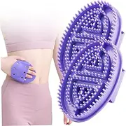 Meridian Massage Brush, 2pcs Non Scratch Soft Rubber Massage Combs, Relaxing Body Massager, Full-Body Relaxation Tool for Anti Cellulite Slimming Conditioning
