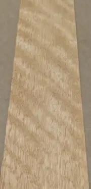 Amarillo Curupixa Figured wood veneer 3" x 17" raw no backing 1/42" thickness