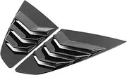 Window Louver Side Vent Trim Compatible For VW ARTEON CC 2019 To 2022 Car Rear Window Shutter Cover Trim Gloss Black Accessories(Carbon Surface)