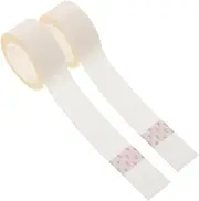 2 Pcs Wig Tools Clear Elastic Hair Ties Mini Hair Clips Clear Double Sided Tape Waterproof Tape Hair Barrettes Double Side Tape 2 Sided Tape Droopy Eyelid Lifter Transparent Pu