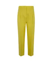 pleated trousers S,38,L,40,M GREEN
