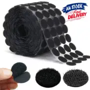 100 pairs Hook and Loop Dot Tape 20mm Circles Coins Self Adhesive Sticker round