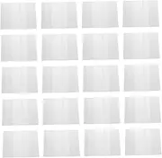 jojofuny 20pcs Clear Book Covers Protective Film for Notebooks and Textbooks Thicken Transparent Book Protectors for School Library Easy to Clean and Maintain