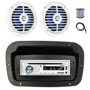 Pyle Marine CD Radio, Adapter,Spa Bezel, Ant, Wire, 2x 5.25'' 100W White Speaker