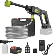 Yaberry Grove Cordless Pressure Washer, Portable Power Washer with Rechargeable Battery 6-in-1 Nozzle, Handheld High-Pressure Car Washer Gun for Home/Floor/car/Garden