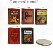 THE FAIRY PRINCESS BOOKS 5 Pc 1:12 Scale Miniature Readable Illustrated Books