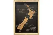 Moana Road: A3 Pin Cork Map