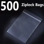 500x Clear Zip Lock Plastic Bags 160mm x 120mm Resealable Zipper Packing Storage
