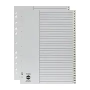 2x Marbig PP 1-31 Tab A4 Binder Indices/Dividers Numerical File Organiser White