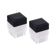 ProtectorAl 50 x 50mm Coloured Solar Fence Lights - 2 Pack