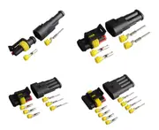 352x Car Waterproof Electrical Wire Cable Auto Connector 1-4Pin Way Plug Kit