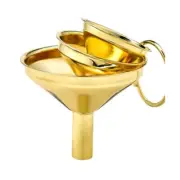 3PCS Stainless Steel Funnels Kitchen Use Small Funnels Metal for Cooking Powder