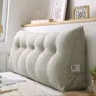 Cotton Linen Bed Cushion Sofa Headrest Hotel Backrest Pillow Removable Headboard