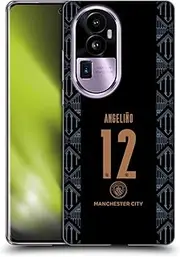 Head Case Designs Officially Licensed Manchester City Man City FC Angelio 2020/21 Players Away Kit Group 2 Soft Gel Case Compatible with Oppo Reno10 Pro+