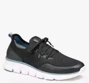 Johnston & Murphy Amherst Lug Sport Black Knit Shoes Sneakers 25-9771 Size 10.5