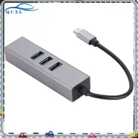 在飛比找蝦皮購物優惠-♞,♘,♙Usb3.0轉rj45網口usb分線器type-c