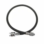 MiFlex (DS) Dual Swivel LP Regulator Braided Hose Dive Second Stage Scuba Black