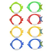 Diving Rings Toys Diving Toy to Dive 8pc Swimming Training Form Swimming4390