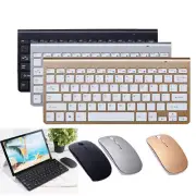 Wireless Keyboard and Mouse Combo Set Optical Slim Kit for Computer PC Laptop