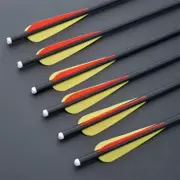 16" Carbon Arrows Hunting Bolts OD 8.8mm Half Moon Nock Screw in-tips Hunting
