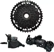 Falcon GYR Freewheel System 1x8 Speed 13-42T MTB Groupset, Black, FC2998