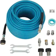 5800 PSI Pressure Washer Extension Hose, Kink Resistant 150FT Pressure Washer Hose Replacement Hose 1/4 Inch with M22 14MM Swivel, Steel Wire Braided Hose for Pressure Washer