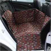Kennel Pet Carriers Dog Car Seat Cover Carrying for Dogs Cats Mat Blanket Rear Back Protector Transportin Perro(Coffee)