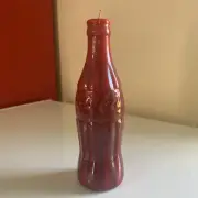 coca cola bottle red candle 8”