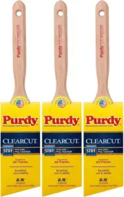 Purdy 144152125 Clearcut Series Glide Angular Trim Paint Brush, 2-1/2 inch - 3 P