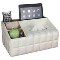 在飛比找樂天市場購物網優惠-面紙收納盒 皮革多功能紙巾盒 歐式可愛客廳桌面茶幾遙控器收納
