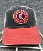 Chipotle Hat Trucker Mesh SnapBack Cap America i3027 Black Red Stone NWT