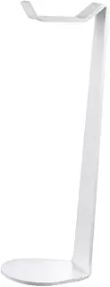 HOLIDYOYO Headphone Stand Rack Premium Acrylic Desktop Holder for All Headsets Space Saving Design for Home Office and School White Finish for Headphones and Cords
