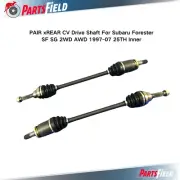 PAIR xREAR CV Drive Shaft For Subaru Forester SF SG 2WD AWD 1997-07 25TH Inner (for: Subaru)