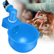 Automatic Chicken Water Cup Waterer Poultry Drinker Feeder Drinking Bowl Kit AN