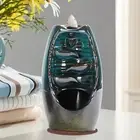 Handmade Backflow Incense Burner Ceramic Aromatherapy Ornament for Home Decor