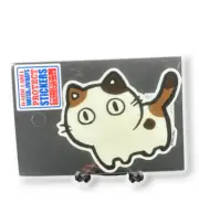 Cat Sticker Calico Kitten Round-eyed Quirky Fun Cute Decal B-Side Label Japan