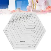 Ruler Handcrafted Clear Scale Acrylic Quilting Drawing Template