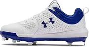 [Under Armour] Women's UA Glyde ST Softball Cleats 5.5 White, White, 5.5