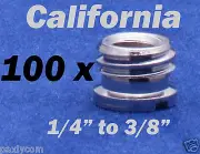 100 x 1/4" to 3/8" Tripod Monopod Ballhead Threaded Convert Screw Adapter DSLR
