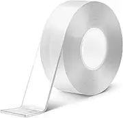 Double Sided Tape Heavy Duty(Extra Large 16.5FT),Clear Two Sided Extra Large Nano Adhesive Mounting Tape,Removable Picture Hanging Wall Adhesive Tape Strips,Adhesive Tape for Home Office Outdoor